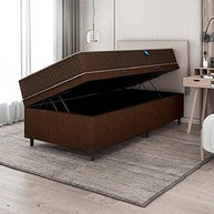 Cama Box Baú Solteiro com Colchão Espuma D33 Marquês 88x188cm - Conforto e Armazenamento - imagem 5