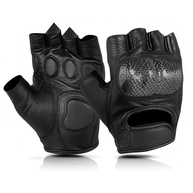 Luvas de Motocicleta Masculinas Daniel Smart: Couro Premium, Gel e Proteção para Aventura - imagem 1
