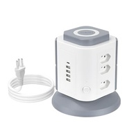 Torre de Tomada Inteligente: 9 Tomadas, 4 USB + 1 Tipo-C, 2200W - Máxima Conexão e Segurança - imagem 2