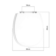 Assento Sanitário Aspen/Fast Deca Branco Premium em MDF Laqueado com Dobradiças de Alumínio - imagem 3