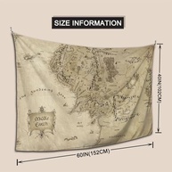 Tapeçaria Mapa da Terra Média - Decore com Estilo Geográfico e Sofisticação - imagem 4