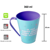Kit Unicórnio Menina - Copo, Garrafa Foguete Giratória e Xícara Infantil - imagem 4