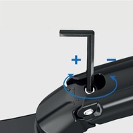 Suporte Articulado de Mesa, Pistão a Gás, Design Compacto e Retrátil, Ergonômico, Monitores 17'' a 35'', 2kg a 9kg, Preto, F80N, ELG - imagem 5