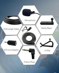 Microfone HD 3.5mm Universal para Carro - Som Claro e Conexão Mãos Livres - imagem 5