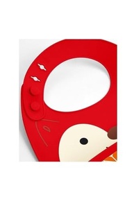Skip Hop Babador de Silicone Cata-Migalhas Zoo Raposa - Prático, Dobrável e Confortável para Bebês - imagem 4