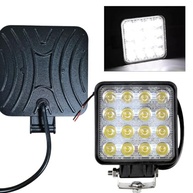 Farol de Milha LED Quadrado 48W 11cm 12/24V: Iluminação Potente e Segura - imagem 3