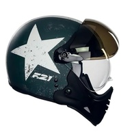 Capacete Moto Peels F-21 Old Tank Verde Militar Fosco: Estilo e Segurança para sua Aventura - imagem 4
