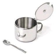 Açucareiro Mini de Mesa com Colher em Aço Inox – Estilo e Praticidade na Sua Cozinha - imagem 2