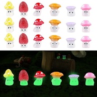 30 Mini Cogumelos Luminosos de Resina - Decoração Encantadora para Jardim e Micro Paisagem - imagem 1