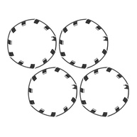 WALFRONT Ajuste para o Modelo Y Wheel Rand Rand Protector Responstante Guarda Hubcap Por 21 Polegadas - 24, Material de ABS Forte para Entusiastas de Automóveis (Padrão de carbono preto brilhante) - imagem 2