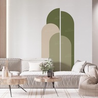 Adesivo de Parede Arco Cortado 07 - Arte Geométrica Moderna para Decoração de Ambientes - imagem 1