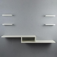 Rack TV Suspenso Branco 110cm - Design Moderno para Sala e Quarto - imagem 4