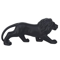 Leão Decorativo em Cerâmica Rei - Estátua de Decoração Elegante para Ambientes Modernos (LPD05 Preto) - imagem 4