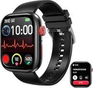 LucZeng Smartwatch Tela HD 2.01" IP68: Seu Aliado Fitness com 120+ Modos Esportivos e 2 Pulseiras - imagem 2