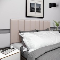 Cabeceira Cama Box Queen 8 Módulos Estofada Modular Bege - Design Moderno e Conforto Total - imagem 4