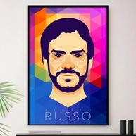 Quadro Renato Russo - Arte Rock Decorativo A3 35x45cm | Moldura Premium Madeira - imagem 2