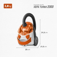 Aspirador de Pó Mondial Hepa Turbo 2000 1500W - Filtragem Avançada e Potência Máxima - imagem 3