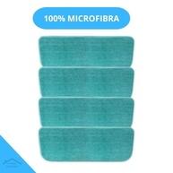 Kit 4 Refis de Pano Microfibra Verde para Mop Spray - Limpeza Eficiente e Ecológica para Todos os Pisos - imagem 4