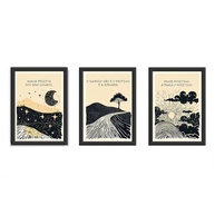 Kit 3 Quadros Decorativos 18x24 cm - Frases Motivacionais para Sucesso e Realização de Sonhos - imagem 3
