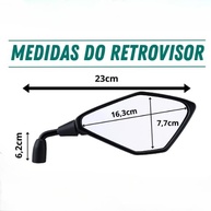 Espelho Retrovisor Moto Honda Z400 - Visão Ampla e Design Esportivo - imagem 3