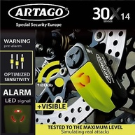 Trava de Disco de Moto ARTAGO 30x14 com Alarme Antirroubo - Segurança Máxima para Sua Moto - imagem 4