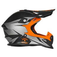Capacete Motocross Pro Tork Fast Rally Dos Sertões Grafite/Laranja - Segurança e Estilo Off-Road - imagem 1