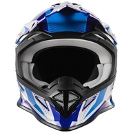 Capacete Motocross Fast Tech Limited Edition 62 Azul/Branco: Estilo e Segurança para Sua Aventura - imagem 4