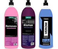 Kit Completo Vonixx: Removex Limpador Motor, Alumax Limpa Rodas e Verom Verniz Motor - imagem 1