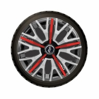 Jogo de Calotas Triton Sport 14" Black Silver Red - Universal Elitte Motors - imagem 4