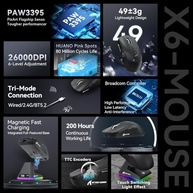 a-mouse-com-x6-gamer-extrema-desempenho-49g-attack-3395-e-superlight-shark-imbativel-pixart-leveza-a