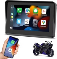 Central Multimídia MP5 Moto 5" Touch: CarPlay, Android Auto, GPS e Bluetooth à Prova d'Água - imagem 1