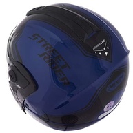 Capacete Mixs MX Captiva Robocop Azul: Segurança e Estilo com Viseira Solar Interna - imagem 4