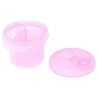 Pote Dosador para Leite em Pó 3 Divisórias Pimpolho Rosa - Praticidade na Preparação de Mamadeiras - imagem 4