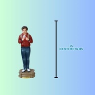 Imagem de São Carlo Acutis em Resina Nacional 15cm com Pintura Manual – Peça Sagrada e Exclusiva - imagem 4