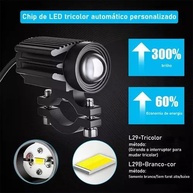 Faróis de Neblina LED Moto 10000 Lúmens IP67 - Iluminação Potente e Segura - imagem 4