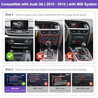 NINETOM Receptor Automotivo Android CarPlay Sem Fio 12.3" HD para Audi Q5 (2018-2019) MIB - imagem 3