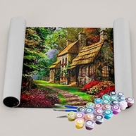 Kit Pintura Terapêutica - Casa no Sítio | Atividade Relaxante e Estimulante para Crianças e Adultos - imagem 3
