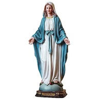 Imagem Nossa Senhora Das Graças em Resina 30cm - Decoração Sagrada com Detalhes Exclusivos - imagem 2