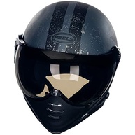 Capacete Aberto Peels F-21 Old Tank Preto Chumbo Fosco - Estilo e Segurança para sua Moto - imagem 3