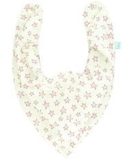 Babador Bandana Impermeável Estrelas Rosa Bege - Oogie by Yandoo - imagem 1