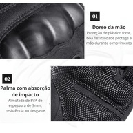 Luva Tática Militar Operacional: Proteção e Performance para Moto, Ciclismo e Trilha - imagem 4