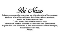 Adesivo Decorativo de Parede Frase Oração Pai Nosso - 47x110cm | Vinil de Alta Qualidade para Decoração Espiritual - imagem 3