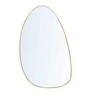Espelho Orgânico com Borda Dourada 21x35cm - Design Moderno e Sofisticado - imagem 1