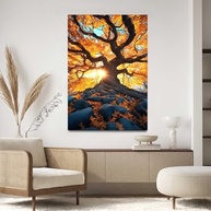 Quadro Decorativo Arvore da Vida 40x60 - Design Moderno para Sala, Quarto ou Hall - imagem 2
