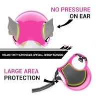 Capacete Namsan para Cães: Proteção e Estilo em Rosa (P) para Aventuras Seguras - imagem 4