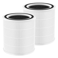 Pacote com 2 Filtros de Substituição Purivortex AC400 para Purificador de Ar, Tecnologia HEPA Verdadeira 3 em 1, Alta Eficiência, Branco - imagem 2