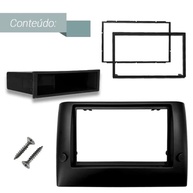 Moldura Painel 1/2 Din Fiat Stilo 2002-2010 Preto Fosco - Instalação de Rádio Perfeita - imagem 5