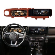 Monitor Digital Jeep Wrangler JL 2018-2023: Painel e Central Multimídia Android 14 HD 12.3" - Instalação Plug and Play - imagem 2