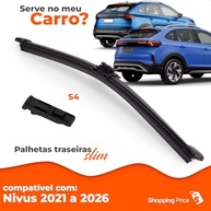 Palheta Limpadora Para-Brisa Traseiro Vigia Slim 12" Nivus 2021-2026 - Silicone Premium - imagem 4