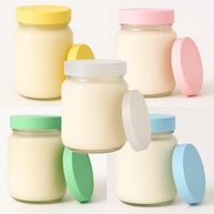 Kit 5 Potes de Vidro 267ml com Tampa BPA Free - Ideal para Leite Materno e Papinhas - imagem 2